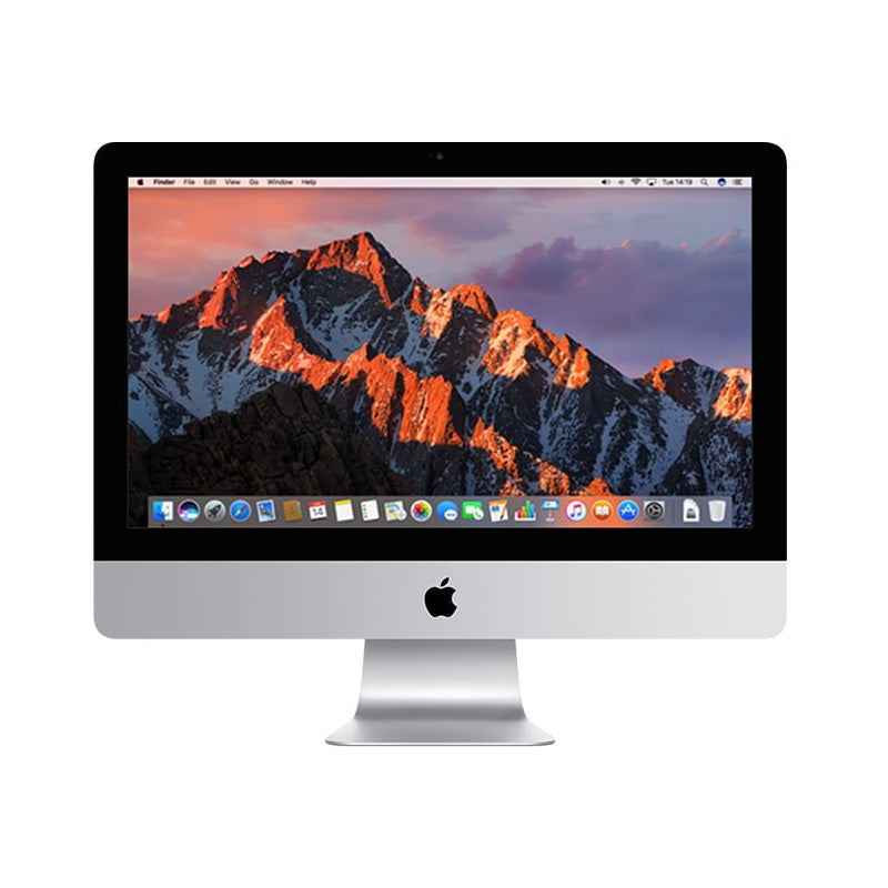 iMac 21,5 pouces (2017) Argent, vue de face