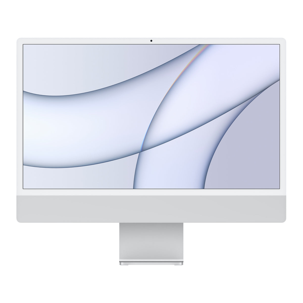 iMac 24 pouces M1 (2021) Argent, vue de face